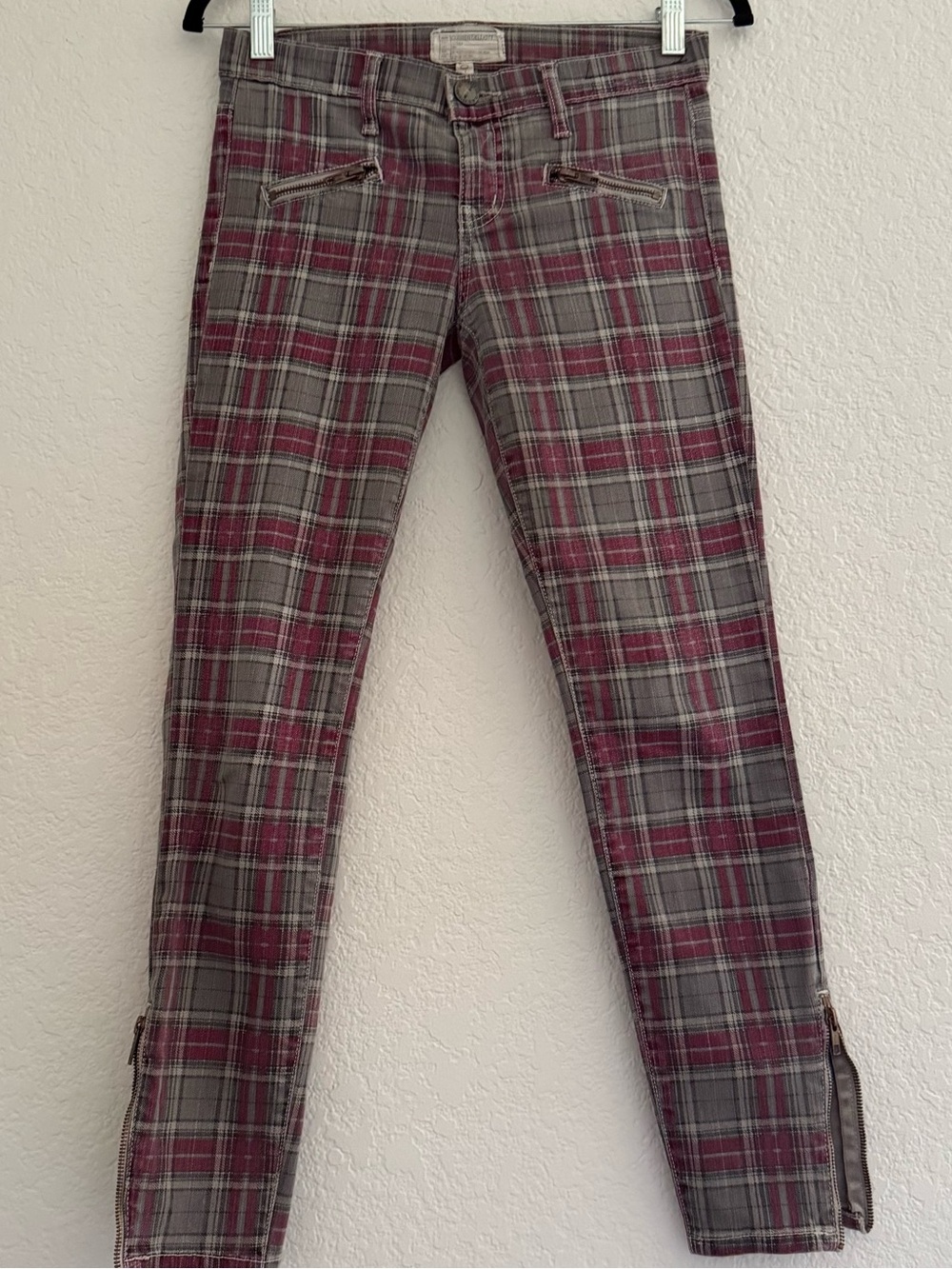 Current/Elliott VTG Plaid Jeans Size 25